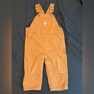Toddler flannel lined overalls
